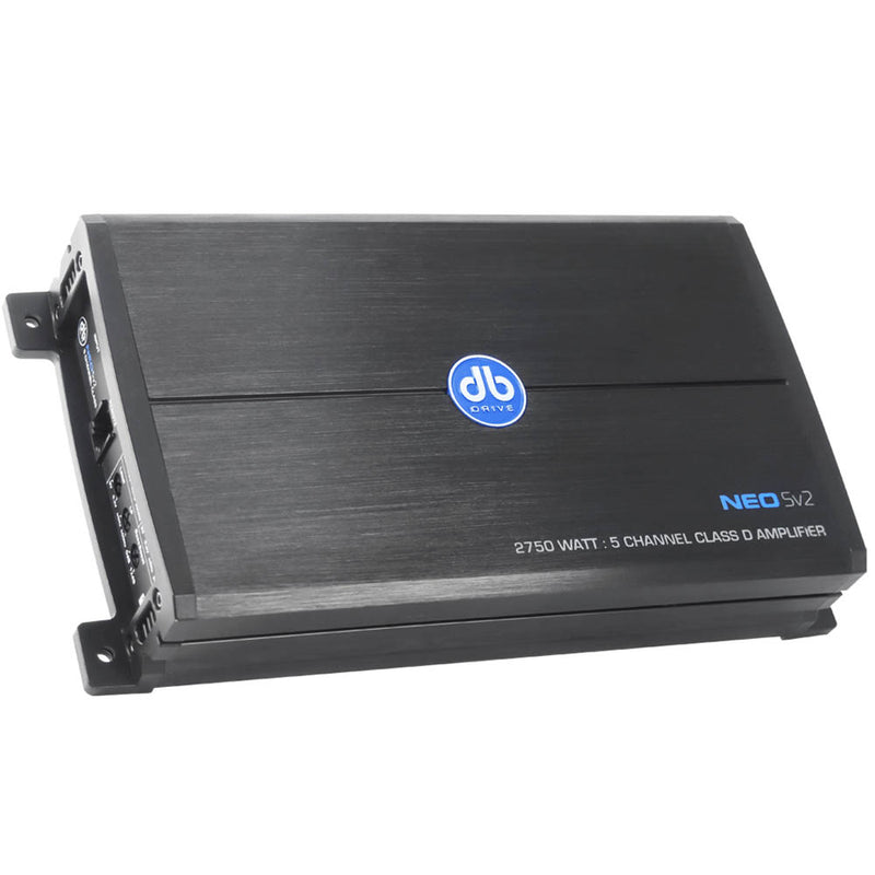 DB Drive Mini Full Range 5 Channel Amplifier 1500 Watts 2 Ohm NEO Series NEO5V2