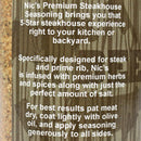 Nic's Premium Steakhouse Seasoning Steak Prime Rib Rub 7.8oz Bottle Savory Herbs