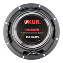 OKUR 8" Midrange Speaker Pair Pro Audio 4 Ohm 350 Watts Max Power Black OMR8PR