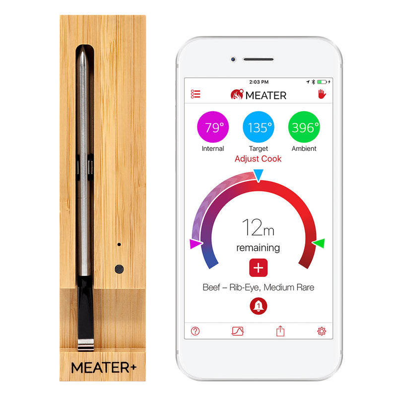 Meater Plus 165ft Range Wireless Meat Thermometer Bluetooth Repeater O –  Robidoux Inc