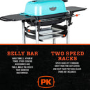 PK Grills Portable BBQ Grill and Smoker Aaron Franklin Edition Teal PK300-AF-TC