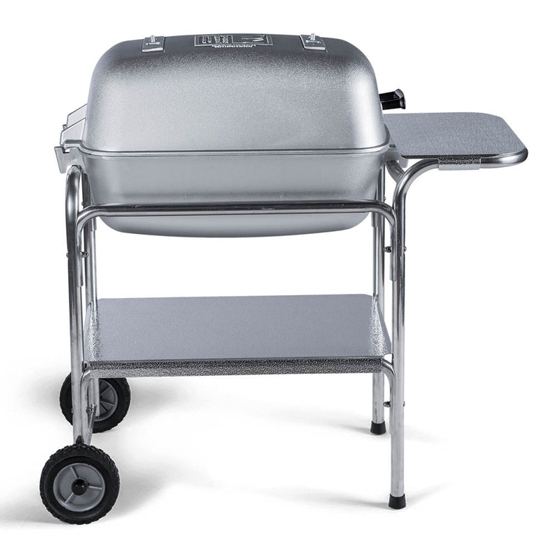 Portable Kitchens Original PK Charcoal Grill BBQ Smoker Combo Silver PKO-SCAX-X