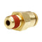 1/4" x 1/8" Male NPTF Brass Push Lock Connector Quick Connect and Disconnect