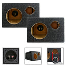 6.5" Midrange and Tweeter Car Speaker Box Universal Enclosures Sealed 2 Pack