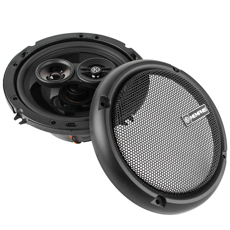 Memphis Audio 6.5" 3 Way Coaxial Speaker 100 Watts Max Power Reference PRX603