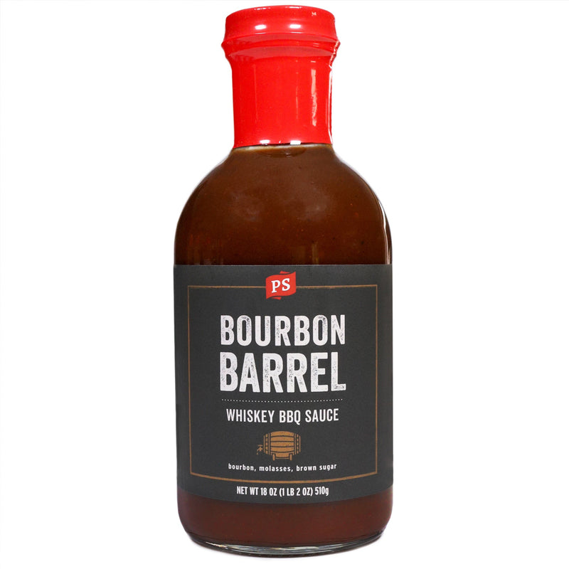PS Seasoning Bourbon Barrel Whiskey BBQ Sauce 18 Oz Bottle Sweet Smokey 32-4323