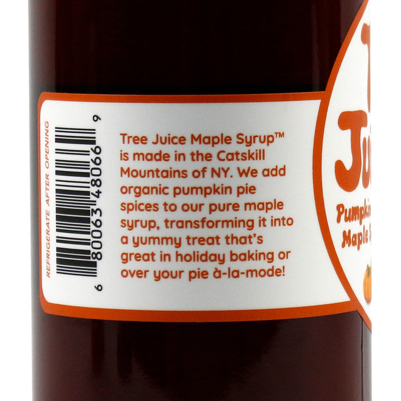 Tree Juice Pumpkin Spice Maple Syrup With All Organic Pumpkin Pie Spice 12oz