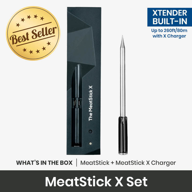 The Meatstick Smart Wireless Meat Thermometer 260 Foot Range with X PS861EX