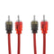 12' Foot RCA Cable OFC Interconnect DS18 R12 Competition Rated Performance Red