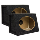 6x9" Speaker Box Enclosure Slanted Angled Set of Two 1/2" MDF Charcoal RI Audio