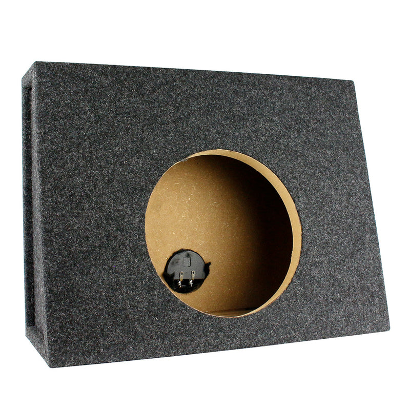 Ported Vented 10" Subwoofer Truck Box Enclosure Single Sub RI Audio 1" MDF Face