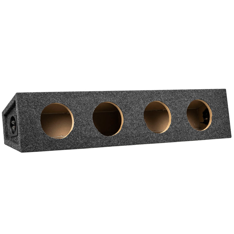 6.5" Speaker Box Enclosure 4 Four Hole High Quality MDF and Carpet Construction