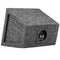 Set of Two 6.5" Wedge Speaker Boxes Enclosures 5/8" MDF Charcoal Carpet RI Audio