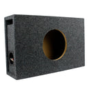 8" Shallow Ported Vented Subwoofer Box Enclosure Single Sub Grey