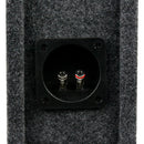 8" Shallow Ported Vented Subwoofer Box Enclosure Single Sub Grey