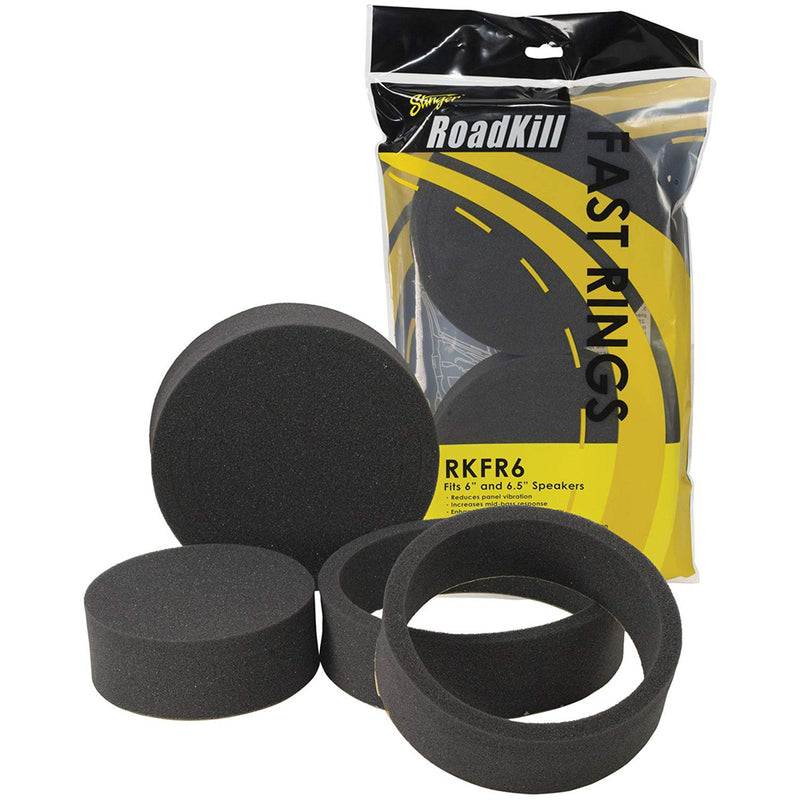 Stinger RoadKill 3 Piece Foam Fast Rings for 6" and 6.5" Inch Speakers RKFR6