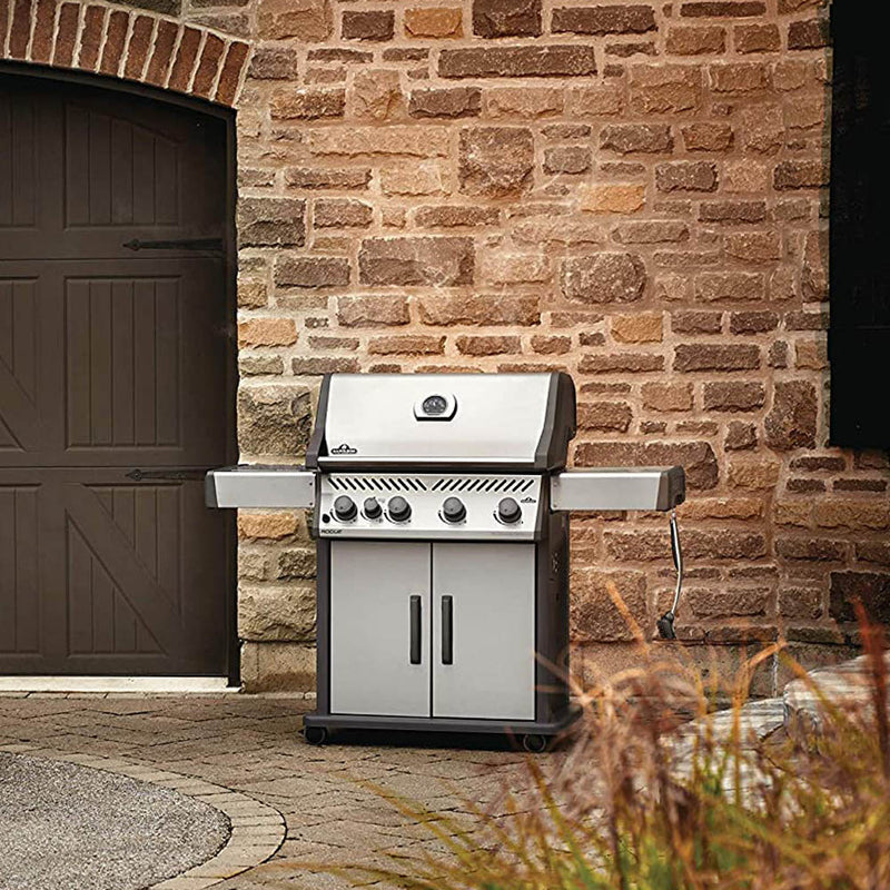 Rogue-XT 525 4-Burner Natural Gas BBQ Grill in Stainless Steel with  Infrared Side Burner