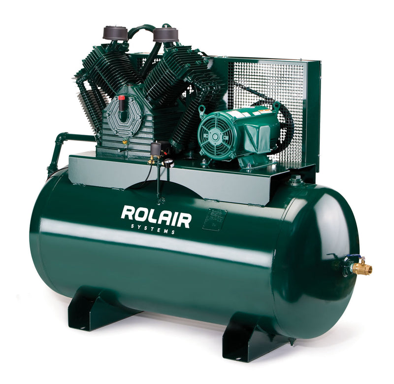 Rolair H5360K28 60 Gallon Horizontal Stationary Air Compressor 5 Hp 15.3 Cfm