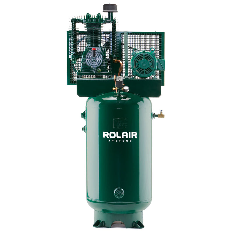 Rolair V75112K50 120 Gallon Vertical Stationary Air Compressor 7.5 Hp 23.7 Cfm