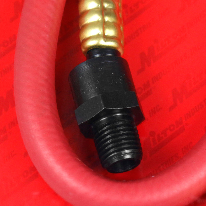 1/4" ID x 30" Rubber Hose Whip Swivel Fitting Snubber 200 PSI Milton S-680