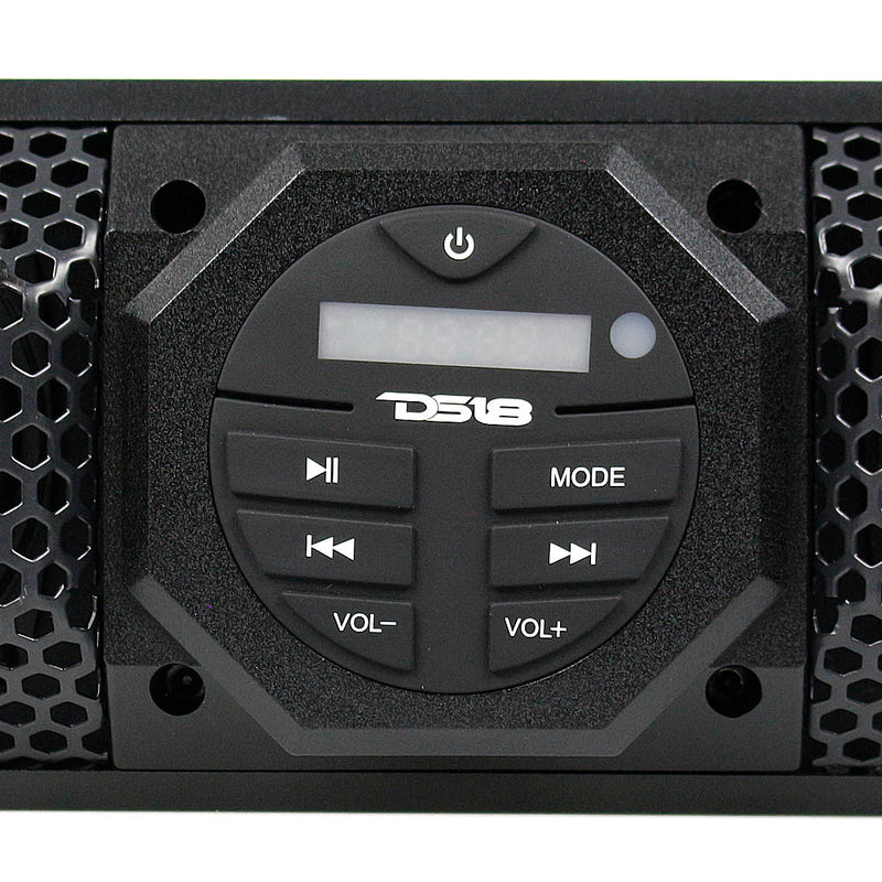 DS18 37" Amplified Marine Sound Bar Bluetooth Waterproof Speaker System SB37BT