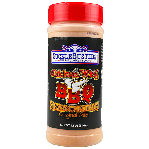 Sucklebusters Chicken Wing BBQ Seasoning 12 Oz. Original Mild Savory Flavor