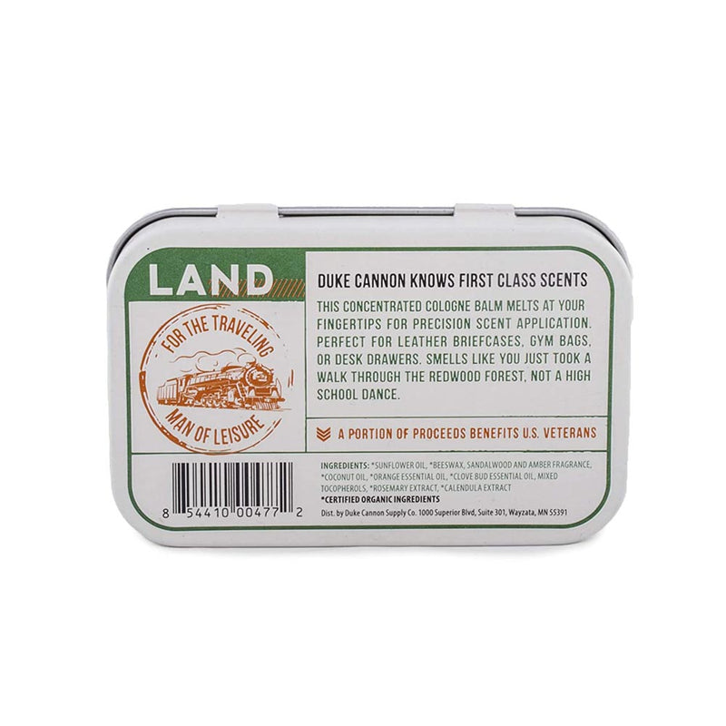 Duke Cannon Solid Cologne Redwood Scent Concentrated Balm SCMIX12-LAND