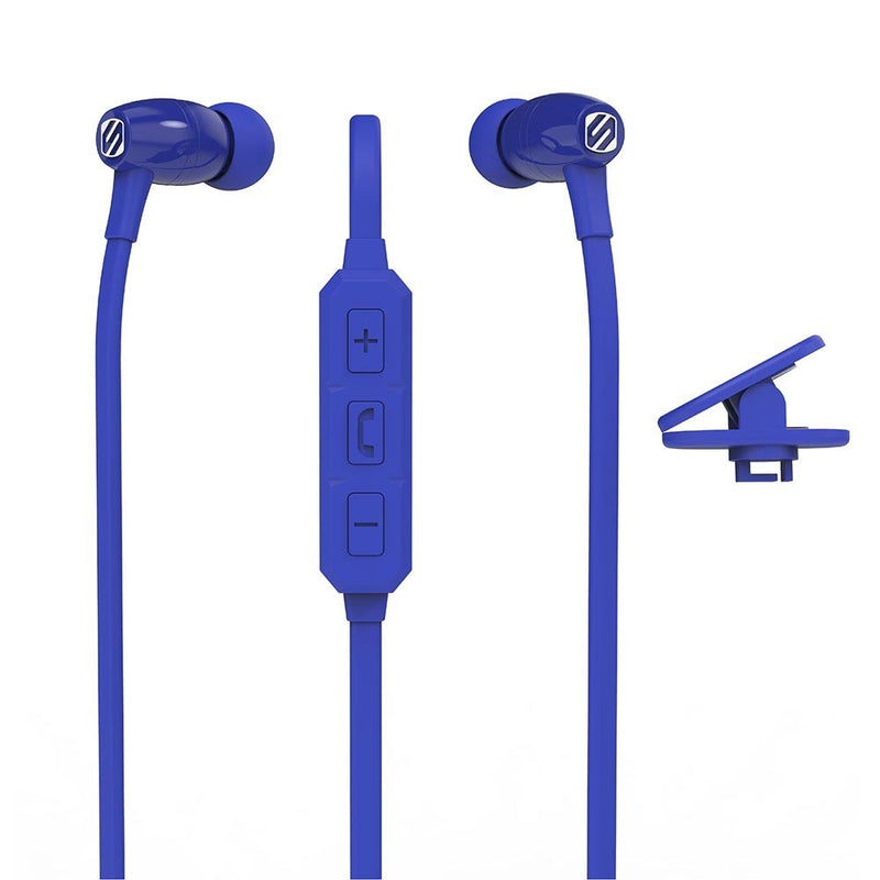 WIRELESS EARBUDS WITH MIC + CONTROLS (BLUE)