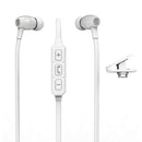 WIRELESS EARBUDS WITH MIC + CONTROLS (WHITE)