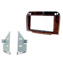 1998-05 Mercedes CL500 ISO Double DIN Dash Kit; Wood Look