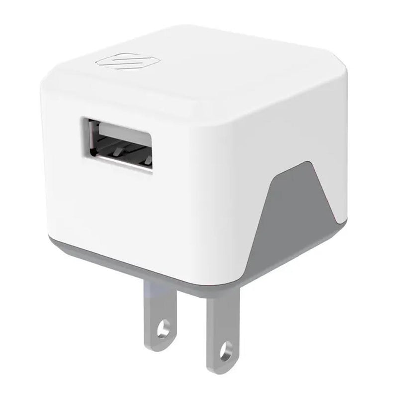 SINGLE USB WALL CHARGER FOR LIGHTNING DEVICES (WHITE)