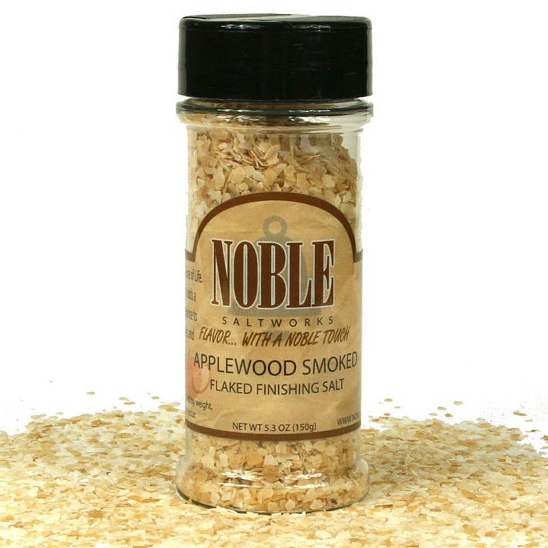 Noble Smokeworks Applewood Smoked Flaked Finishing Salt 5.3 Oz Bottle