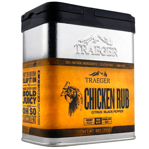 Traeger Grills 9 Oz Chicken Rub Seasoning BBQ Rub Gluten & Gmo Free 100% Natural