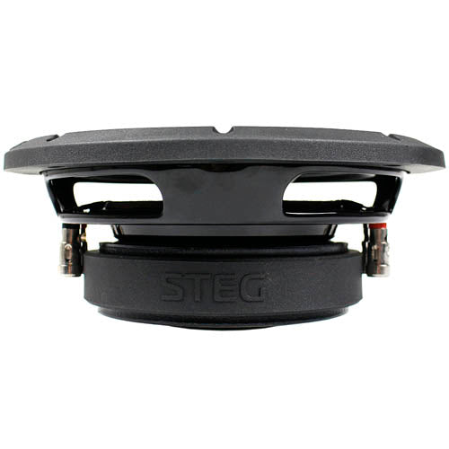STEG 8" Subwoofer Shallow Mount 300 Watts RMS Dual 2 Ohm Composite Cone SQ82