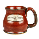 The Potbelly Coffee Mug CM-6 Sunfire Red Ruby Brew Coffee Cup Hand made