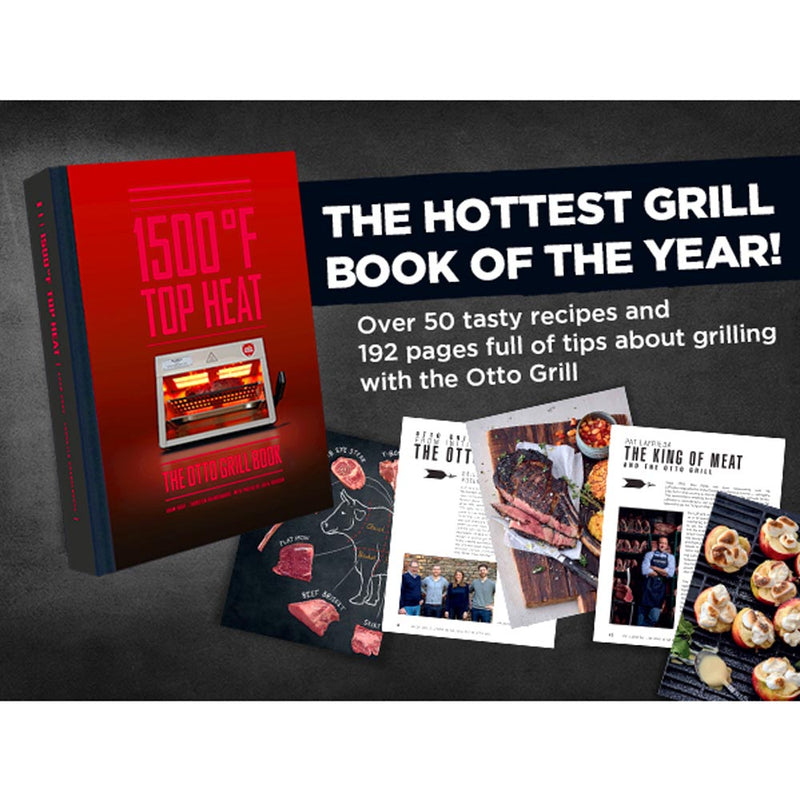 1500°F Top Heat The Otto Grill Book 50+ Tasty Recipes Hardback Edition 100068