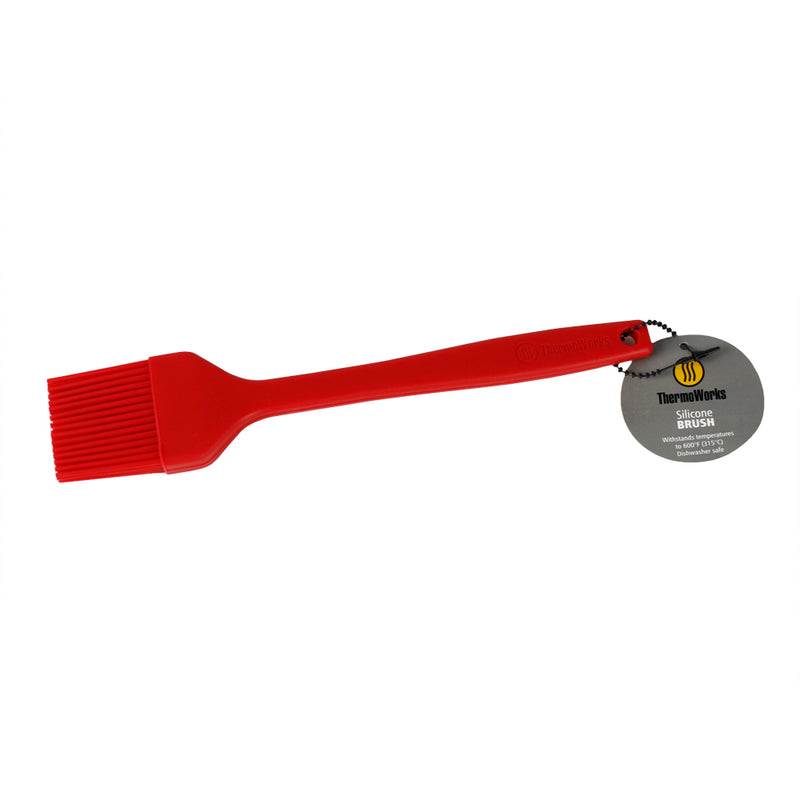 Thermoworks High-Temperature Silicone Basting Brush Rated For 600°F BPA-Free Red