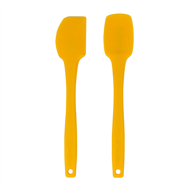 ThermoWorks Hi-Temp Silicone Spatula/Spoonula Set BPA-Free Dishwashable Yellow