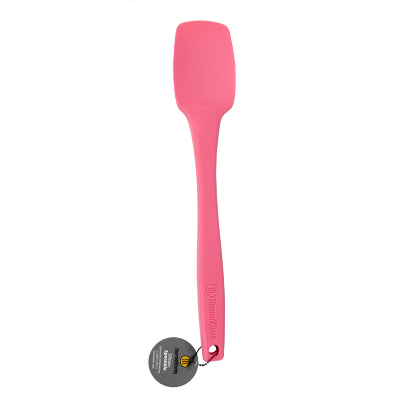 ThermoWorks Hi-Temp Silicone Spoonula 12.5 Inch Dishwasher Safe BPA Free Pink