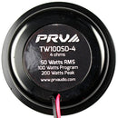 PRV Audio 2" Soft Dome Tweeter Pair 100 Watts Max 4 Ohm Car Audio TW100SD-4