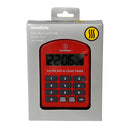 ThermoWorks Extra Big & Loud Timer Volume Control Splash Proof W/ Stand Red