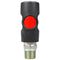 Prevost 1/2" MNPT Truflate Safety Coupling Male Coupler Push Button USI081253