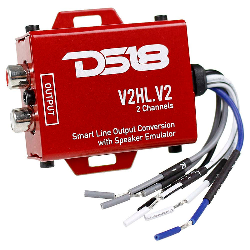 DS18 2 Channel Hi Low Line Output Converter Speaker Emulator V2HL.V2