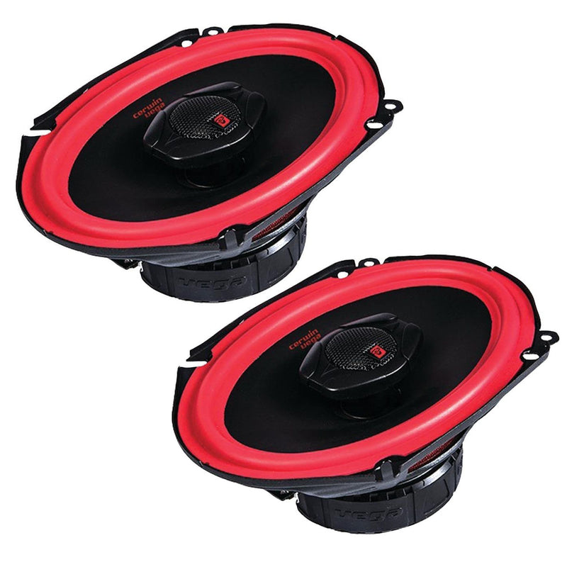 Cerwin Vega V468 6x8" 2 Way Coaxial Car Speakers Titanium Dome Tweeter Pair