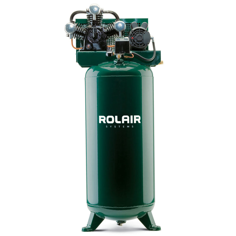 Rolair V5160PT03X 60 Gallon Vertical Stationary Air Compressor 5 Hp 16.0 Cfm