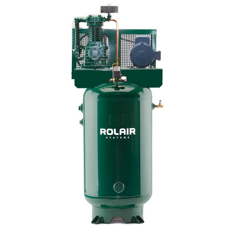 Rolair V75312K30 120 Gallon Vertical Stationary Air Compressor 7.5 Hp 23.5 Cfm