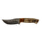 Vintage Gentlemen Ram Horn 4-In Fixed Blade Damascus Steel Hunter Knife & Sheath