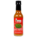 Volcanic Peppers Corny Chipotle Hot Sauce 5 Oz Bottle Roasted Corn Lime VPCORN