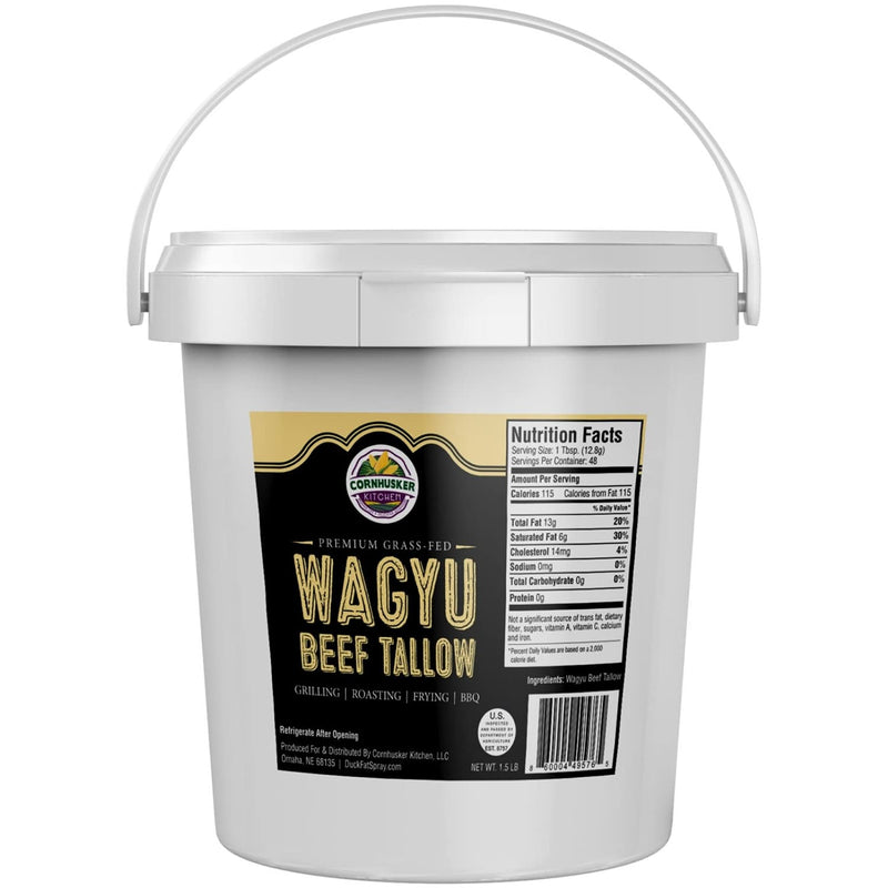 Cornhusker Kitchen Premium Grass-Fed Wagyu Beef Cooking Tallow 49576-BeefTallow