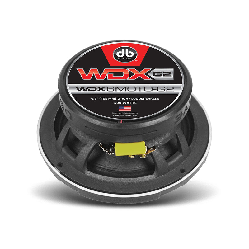 DB Drive 6.5" 2-Way Coaxial Loudspeakers 400 Watts Max 4 Ohm WDX6MOTO-G2 Pair